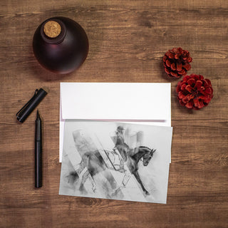 Dressage greeting card